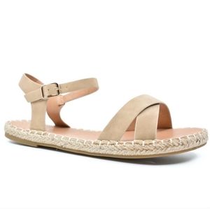 NEW Beige Espadrilles Sandals
